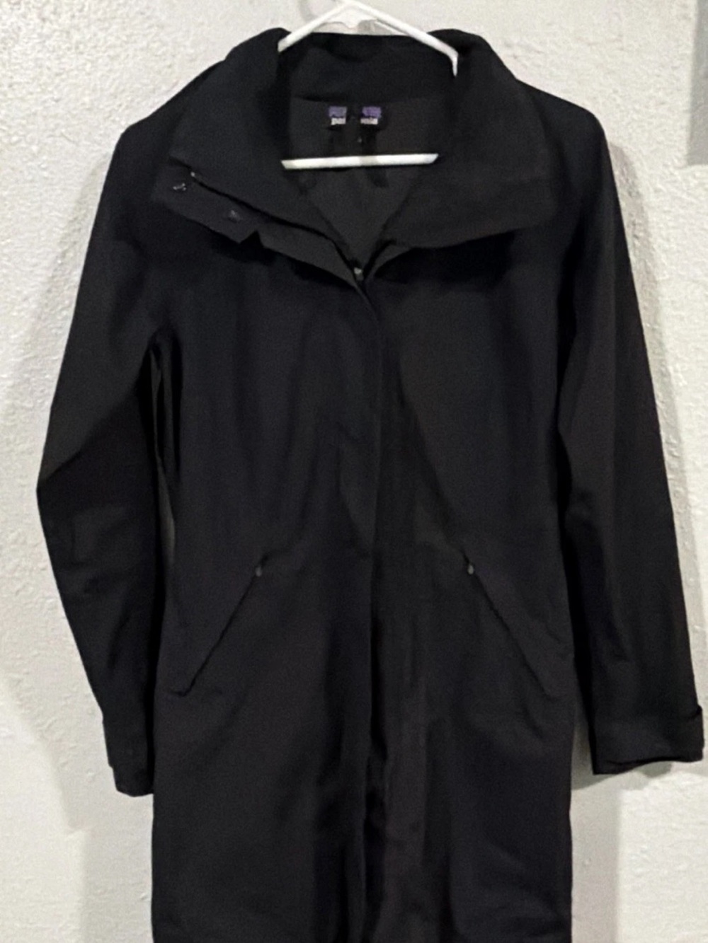 Patagonia Women’s Black Long Trench Coat Vosque-3-in-1 parka SHELL ONLY 28566
